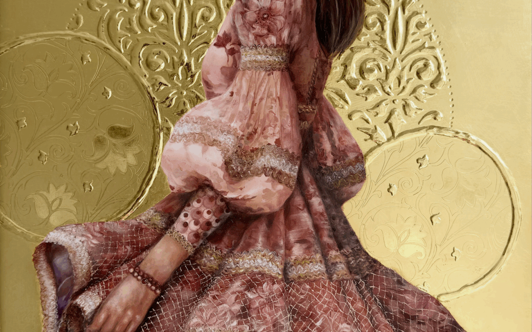 Sun Valley Contemporary Gallery brings Shirley Yang Crutchfield’s gilded paintings to their new gallery space in Sun Valley, Idaho, to host an artist talk & live gilding session